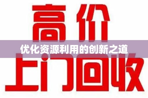湛江优化资源利用的创新之道